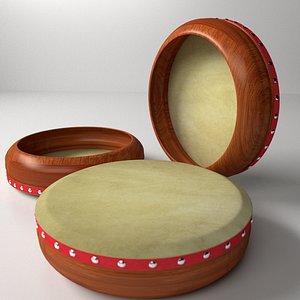kompang 3d model