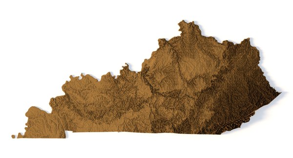 3D State of Kentucky STL model 3D Project
