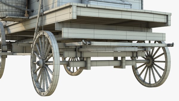 wooden covered wagon