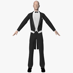 3d tuxedo men