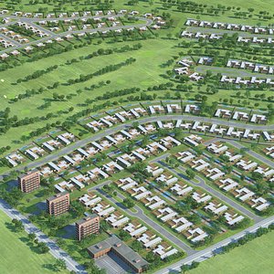 3D Neighborhood - Residential Complex
