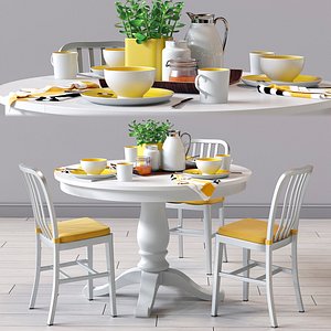 delta chair avalon table 3d model