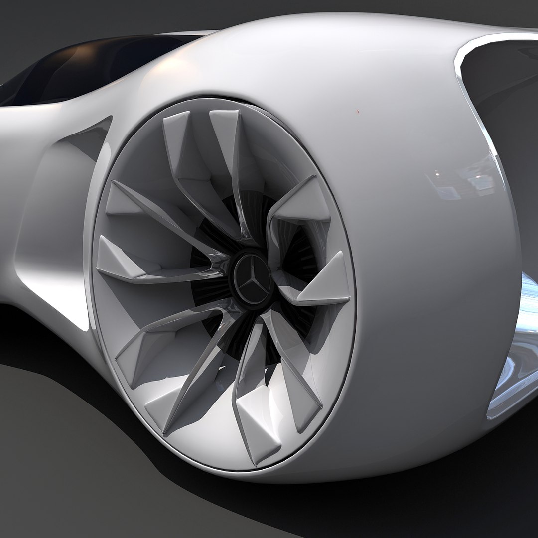 3d mercedes benz biome concept car model