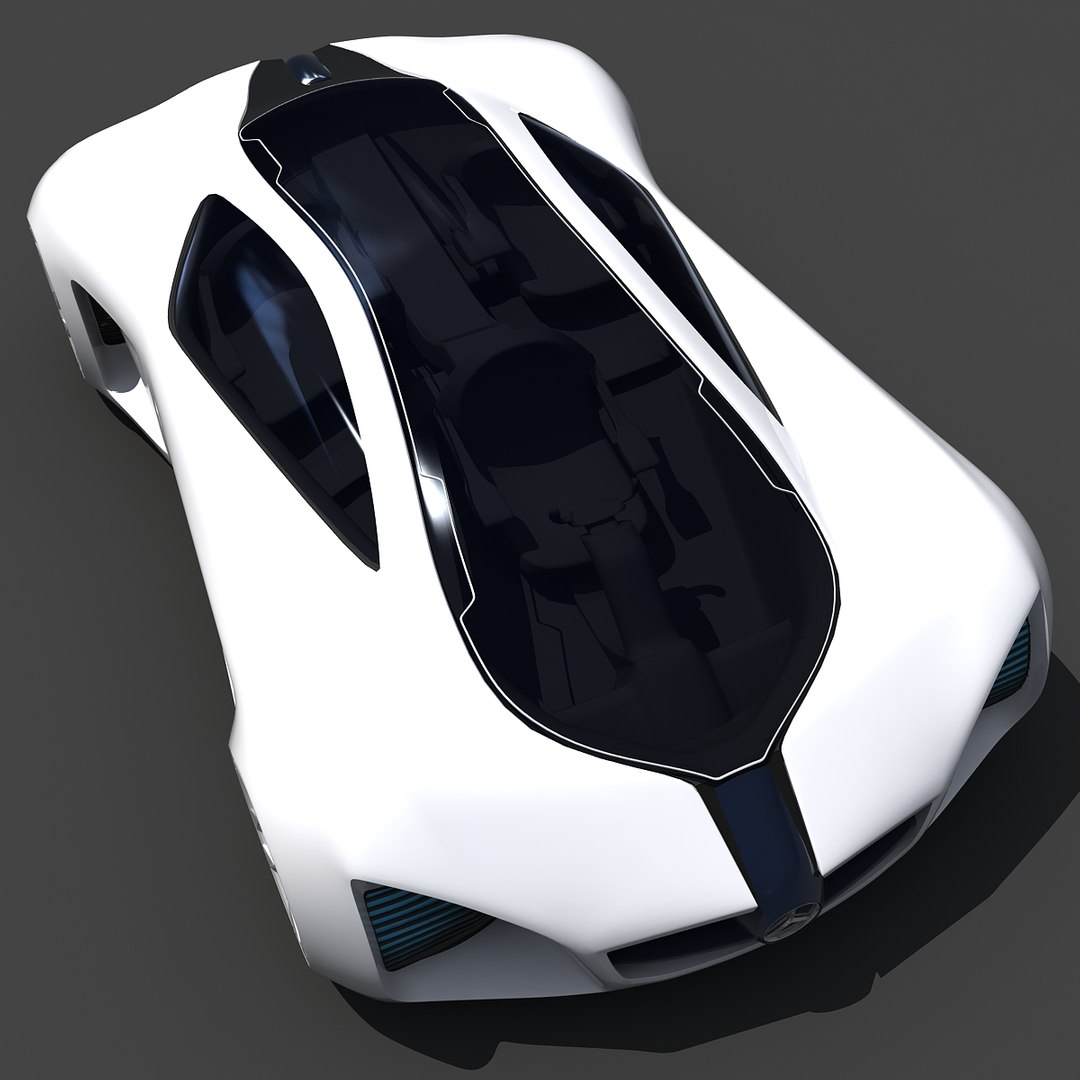 3d mercedes benz biome concept car model