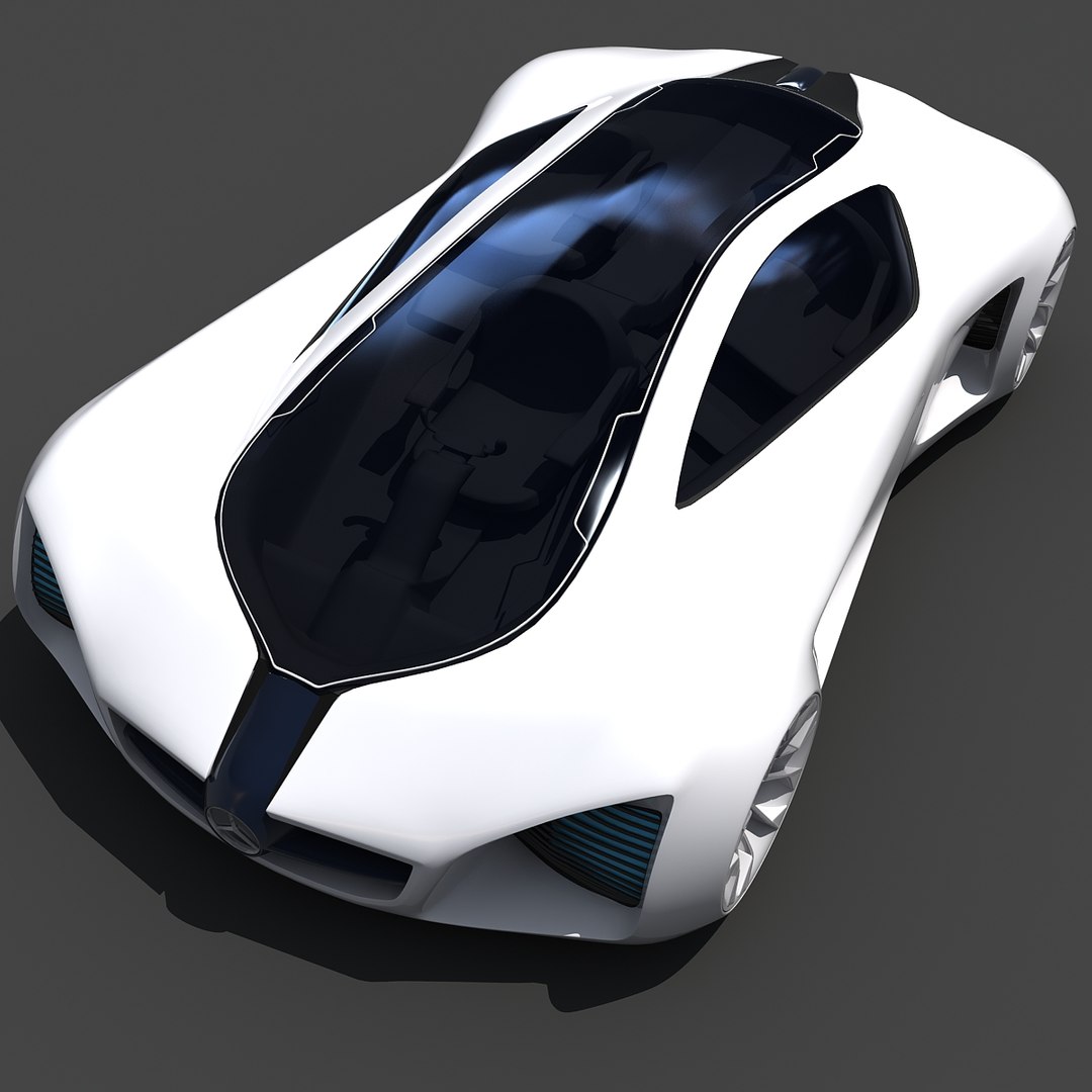 3d mercedes benz biome concept car model