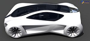3d mercedes benz biome concept car model