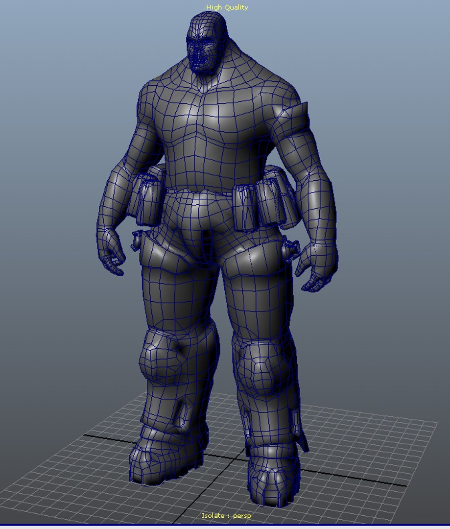Hell Sarge Monster Character 3d Model