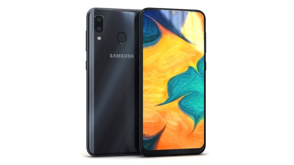 modelo 3d Samsung Galaxy A30 Negro - TurboSquid 1434723