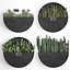 3D plants cactus wall decor