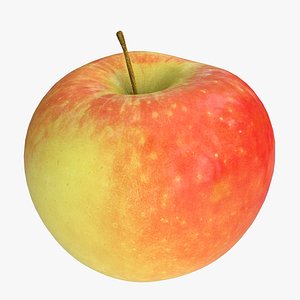 3D apple photorealistic scaned
