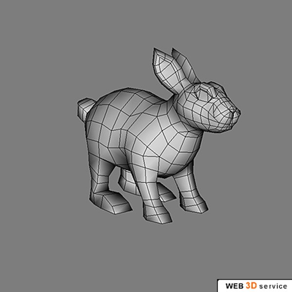 3d rabbit model