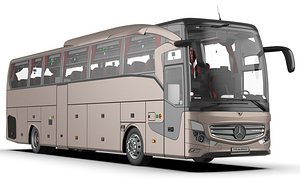 3D Mercedes Benz New Travego 16 Black Edition 3D Model