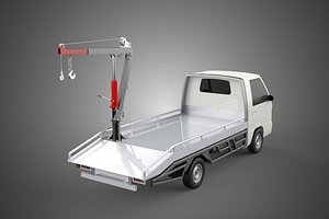 CRANE LIFTING SWIVEL WINCH HOIST JIB HOOK FLATBED TRUCK PICKUP 3D