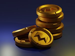3D money currency coin