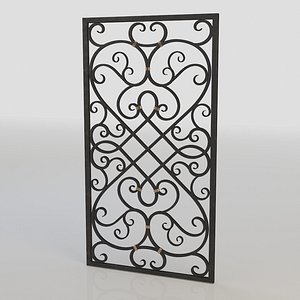 windows bars 3d model