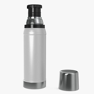 White Thermos Flask Open