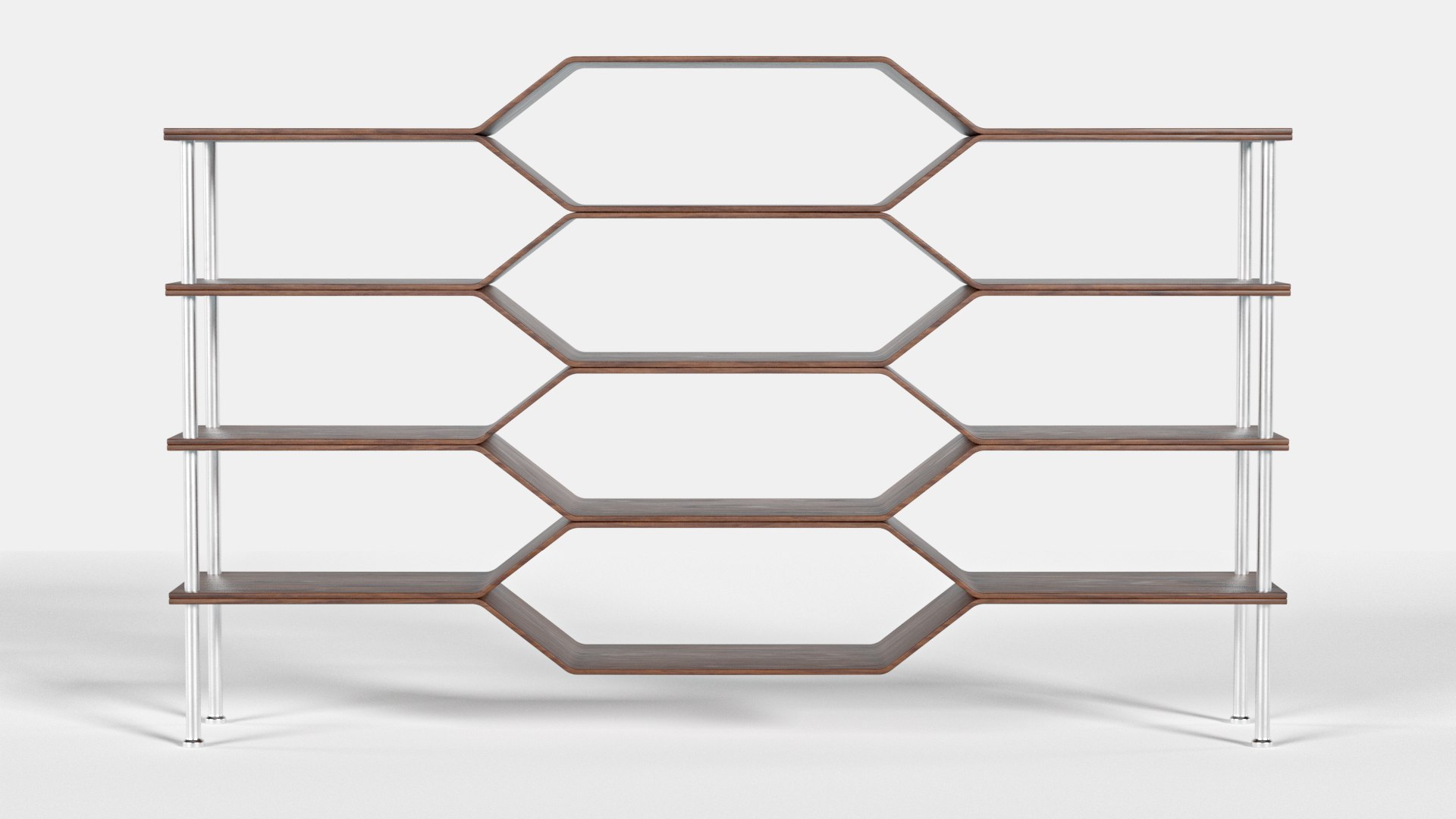 Modern Bookshelf v01 3D model TurboSquid 2011943