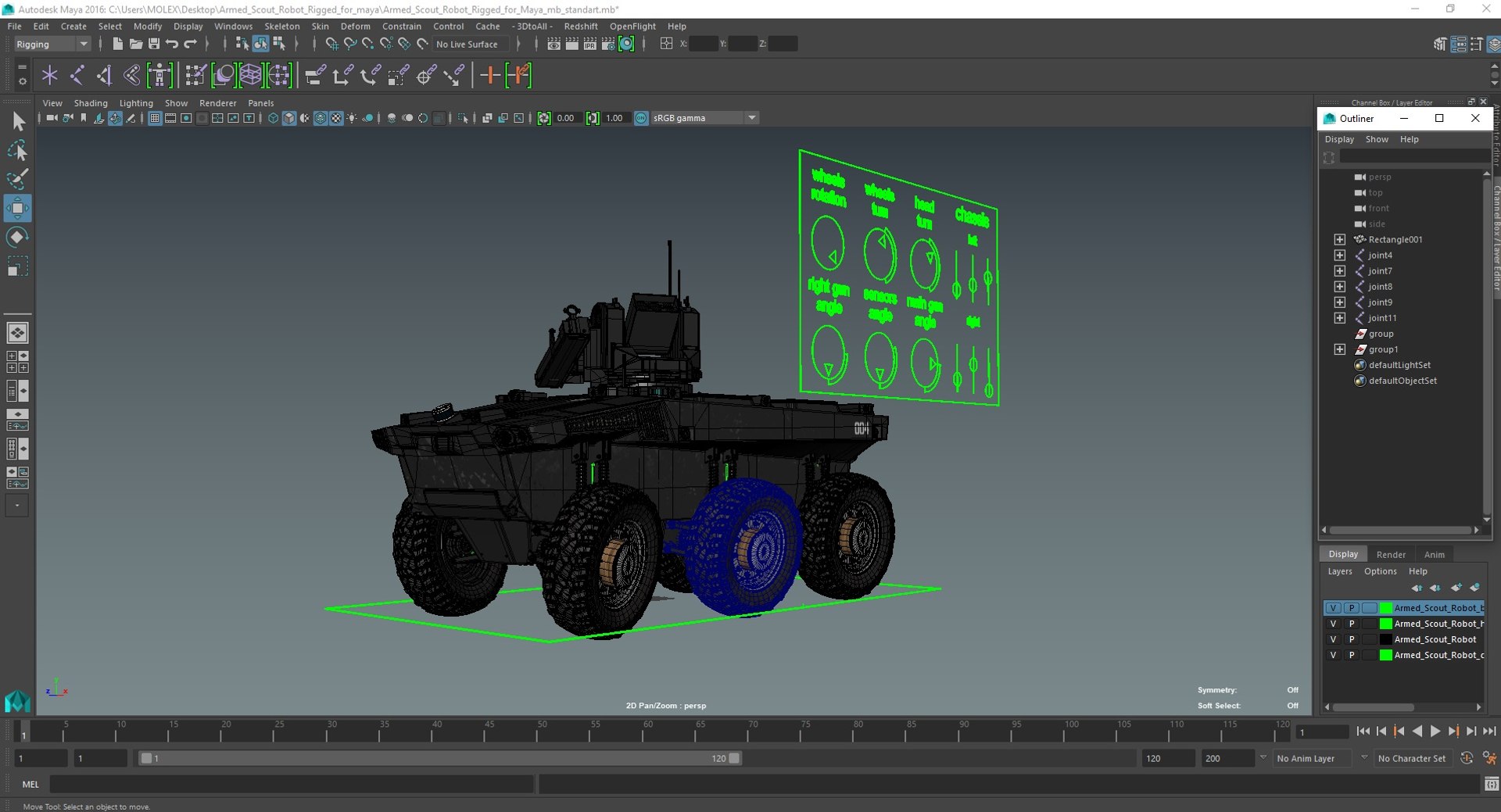 3D model Armed Scout Robot Rigged for Maya https://p.turbosquid.com/ts-thumb/3U/2xFpis/fE/armedscoutrobotriggedformaya3dsmodel038/jpg/1690499316/1920x1080/fit_q87/fd068a5a09514aeb822207dfd943142b8e2657e1/armedscoutrobotriggedformaya3dsmodel038.jpg