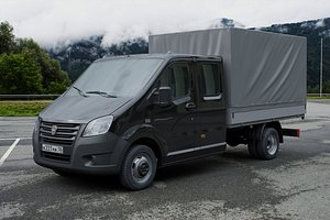 3D GAZ-A22R3 Gazelle NEXT double cab model