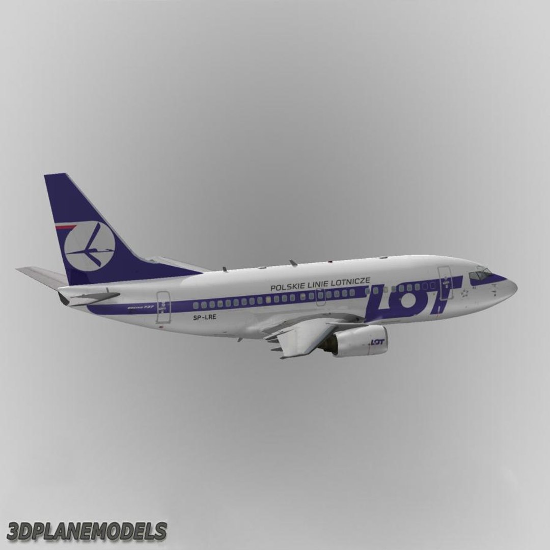 B737-500 Lot Polish Airlines 3d 3ds