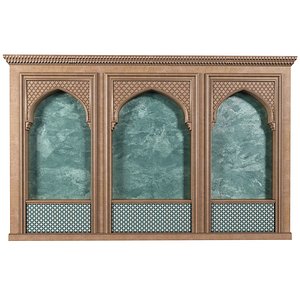 Arch in oriental style Arab decorative wall