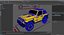 Jeep Wrangler 4x4 Trail SUV Yellow Rigged for Maya