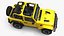 Jeep Wrangler 4x4 Trail SUV Yellow Rigged for Maya
