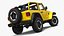 Jeep Wrangler 4x4 Trail SUV Yellow Rigged for Maya
