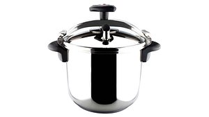 Stainless Steel Pressure Cooker 3D