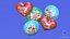 Merry Christmas Foil Balloon Helium