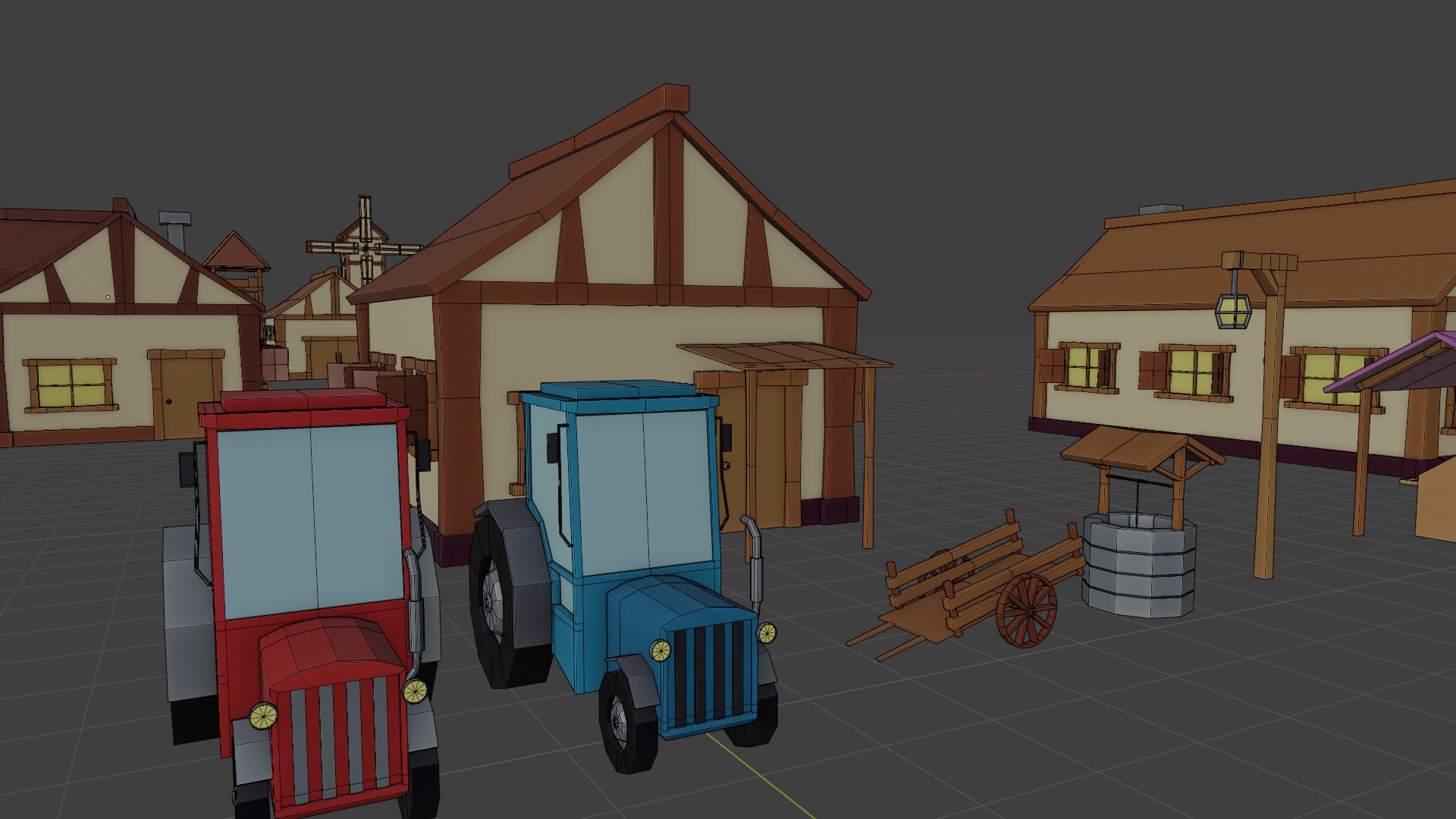 Low Poly Game Ready History Village Low-poly 3D Model 3D - TurboSquid ...