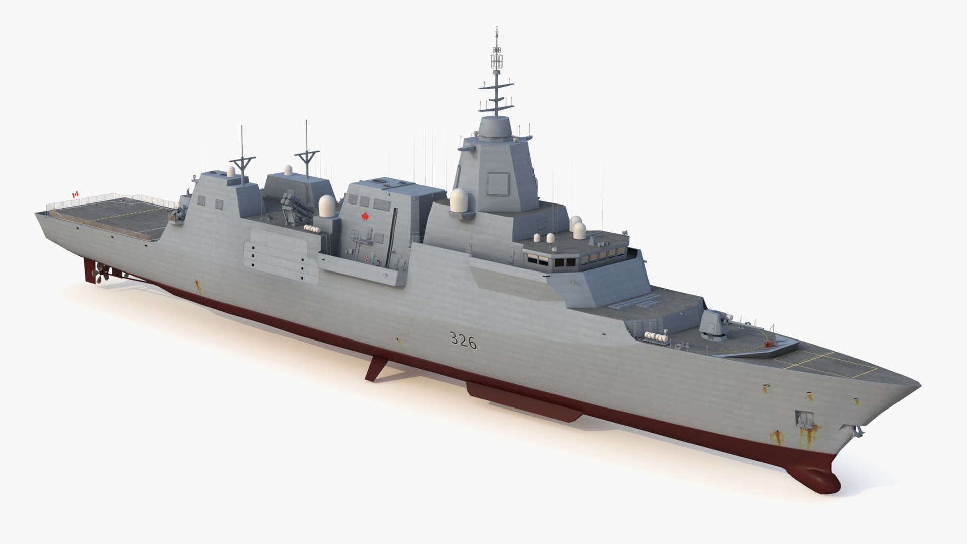 Type 26 frigate canadian 3D model - TurboSquid 1535330