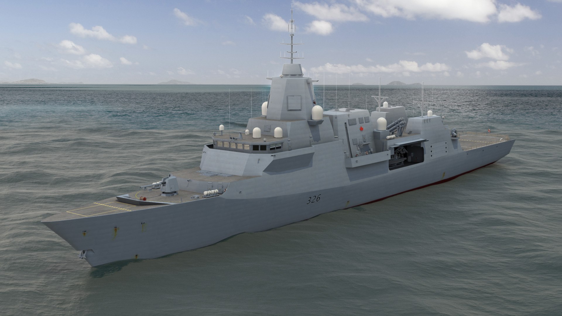 Type 26 frigate canadian 3D model - TurboSquid 1535330