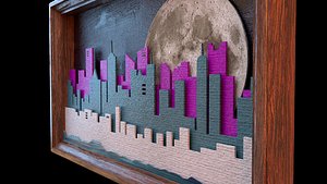 Painting with 3d effect 3D model