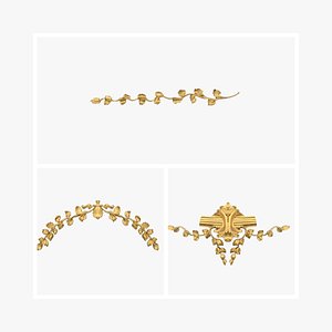 Acanthus Leaves Collection 15 3D model