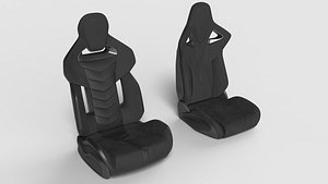 3D model 2 sport seats