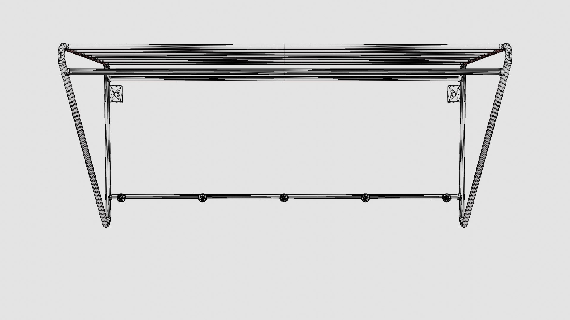 3D Model Metal Hat Rack Black - TurboSquid 2246669