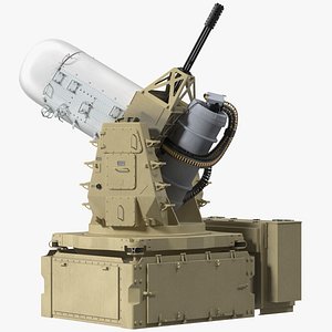 Mark 15 Phalanx Close-In Weapon System Sand Rigged for Cinema 4D