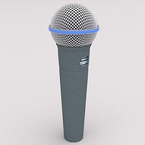 shure beta 58a 3D model