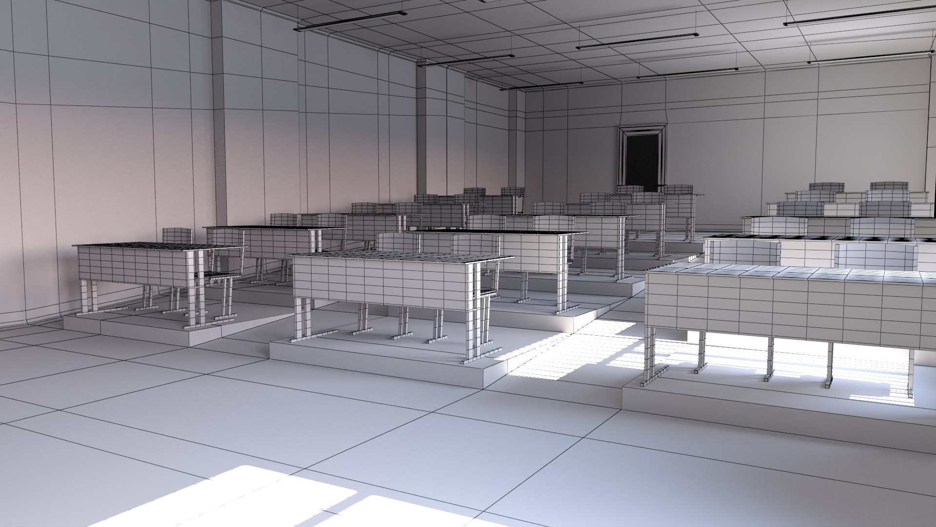 3D School Classroom Room Model - TurboSquid 1480014