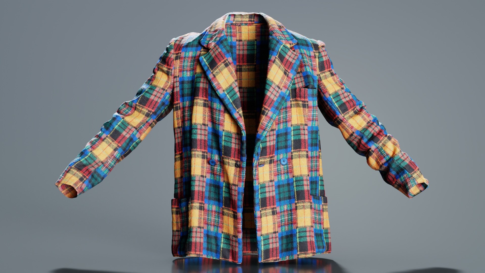 Clown Jacket Open Remastered 3D - TurboSquid 2360195