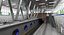 3D metro station subway