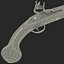 Steinschlosspistole 3D-Modell
