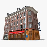 Realistic Amsterdam Building