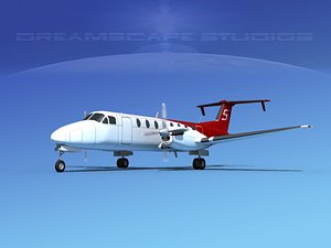 beechcraft 1900c 3d max