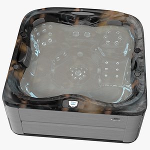 Jacuzzi J475 Spa Hot Tub Midnight with Water 3D