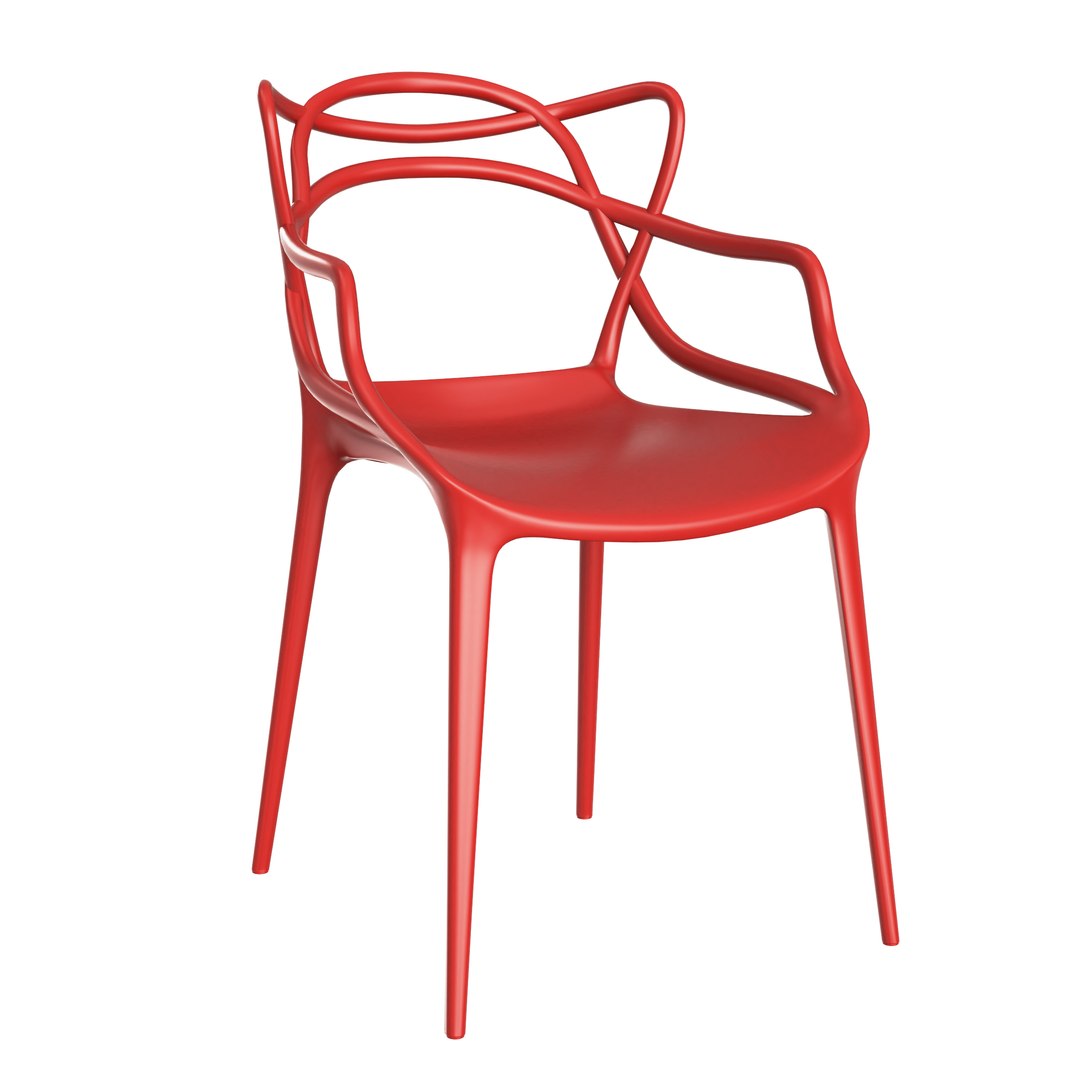 3D Chair Kartell Masters Model TurboSquid 1515678