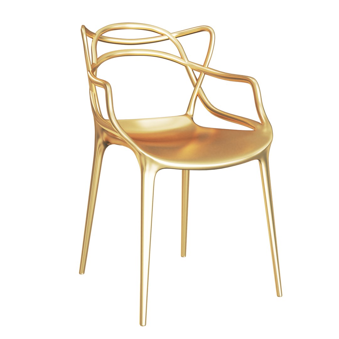 3D Chair Kartell Masters Model TurboSquid 1515678