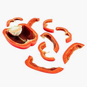 Chopped pepper 3D model