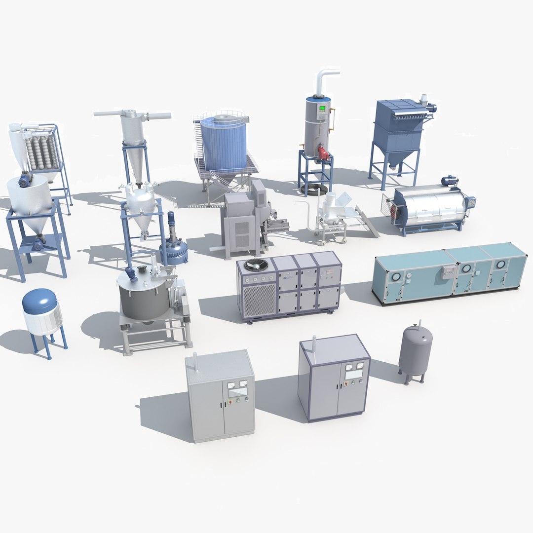 Industrial Equipment 2 3D model TurboSquid 1868093